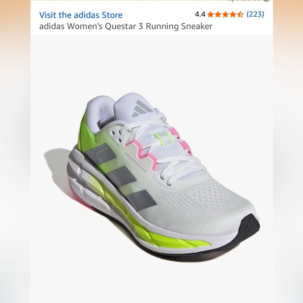 NIB adidas Women's Questar 3 Running Sneaker - Size9.5